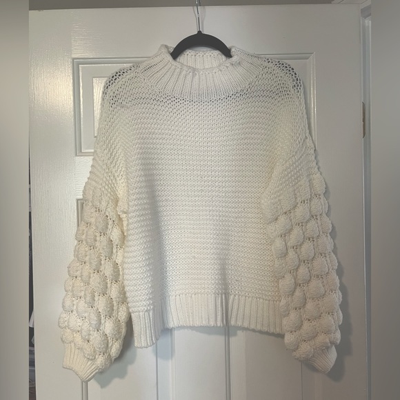 RD Style Sweaters - RD Style Bubble Sleeve Sweater